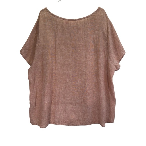 Isaac Mizrahi  Plus Size 100% Linen Top. Size 3X. - Picture 4 of 10